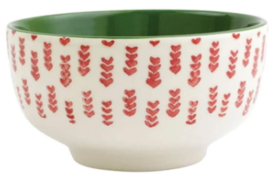 Mistletoe 6" Round Serving Bowl by Vietri (Italy)-1