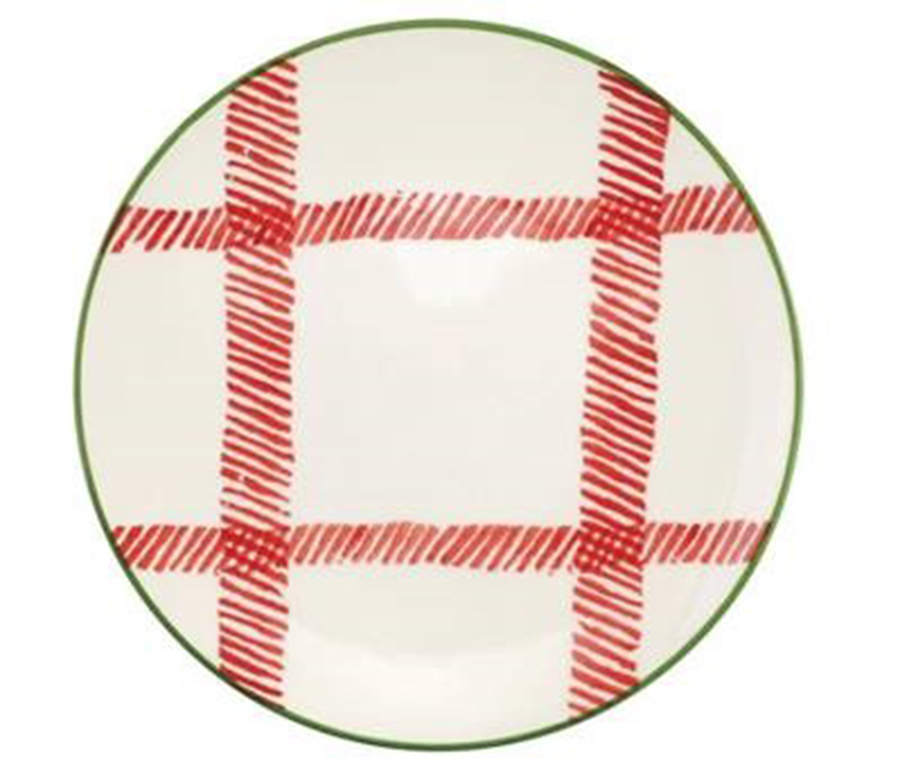 Mistletoe Salad Plate by Vietri (Italy)-1