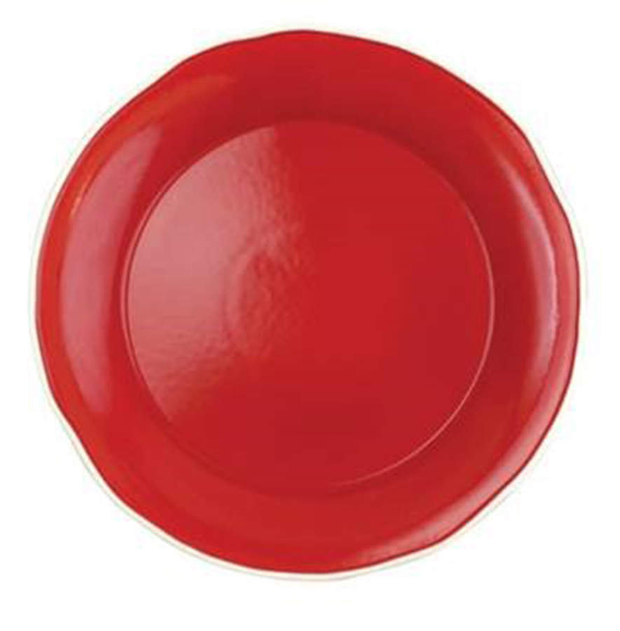 Chroma Red 12" Chop Plate (Round Platter) by Vietri (Italy)-1