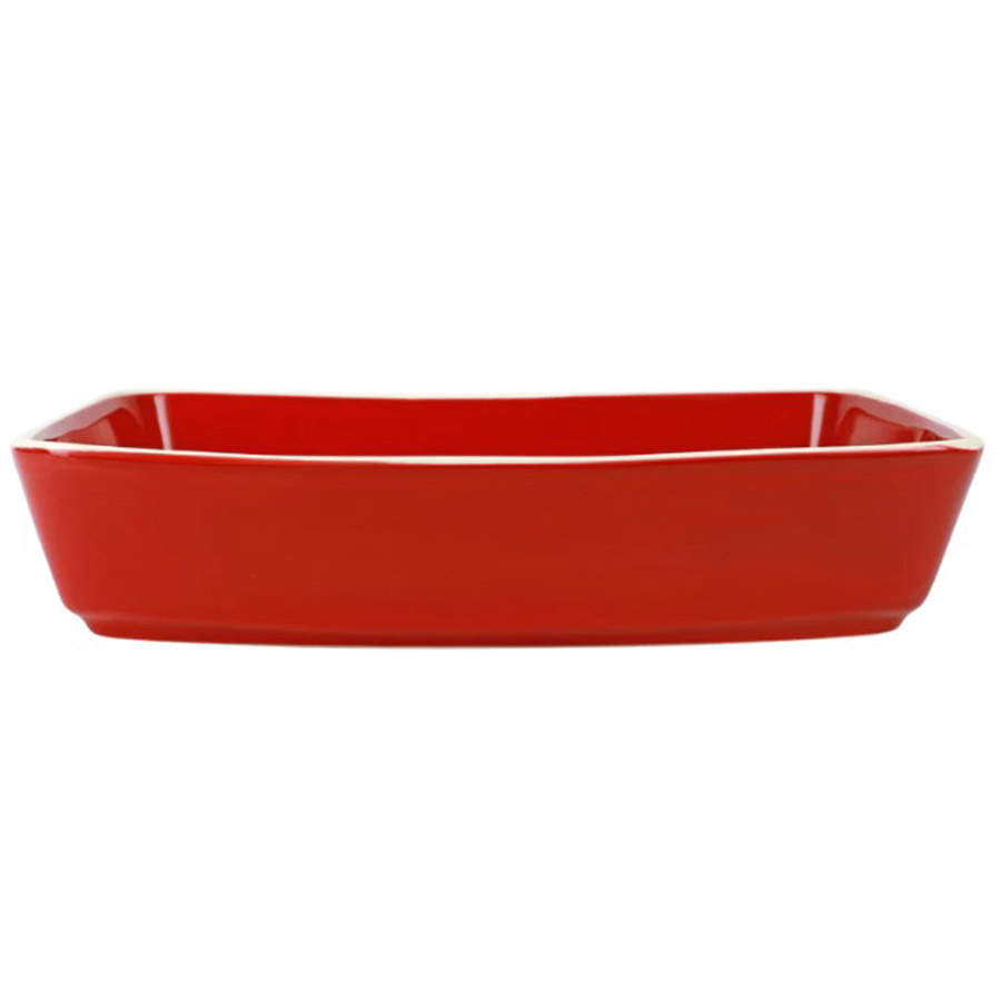 Chroma Red 13"  Rectangular Baker by Vietri (Italy)-1