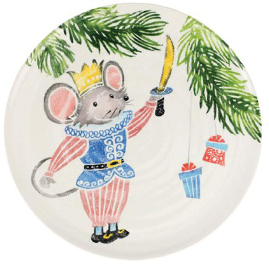 Nutcrackers 14" Round Platter by Vietri (Italy)-1