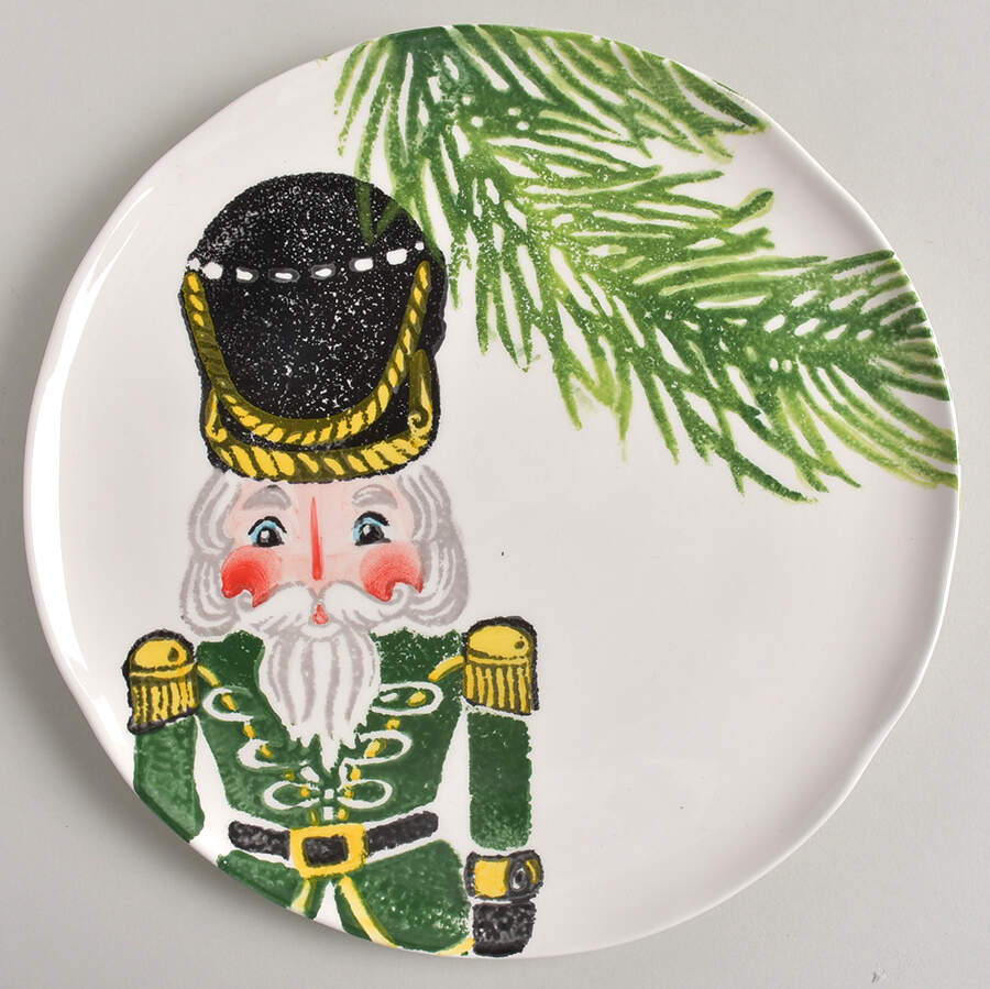 Nutcrackers Salad Plate by Vietri (Italy)-1
