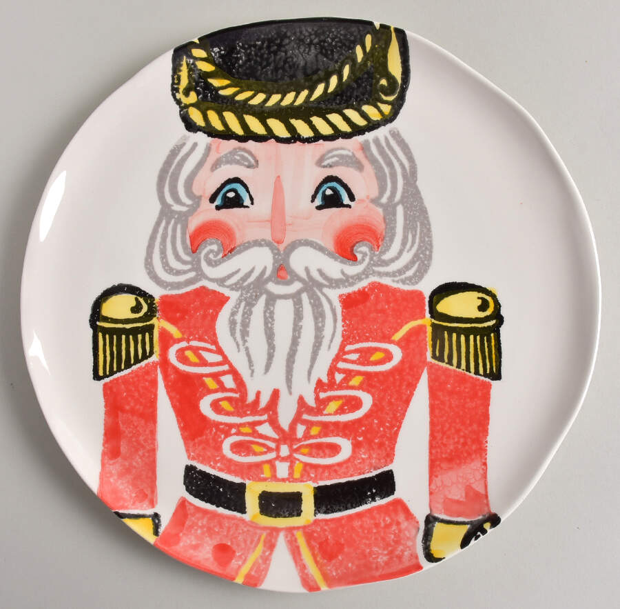 Nutcrackers Dinner Plate by Vietri (Italy)-1