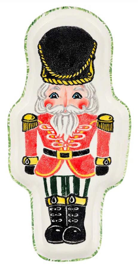 Nutcrackers 20" Figural Platter by Vietri (Italy)-1