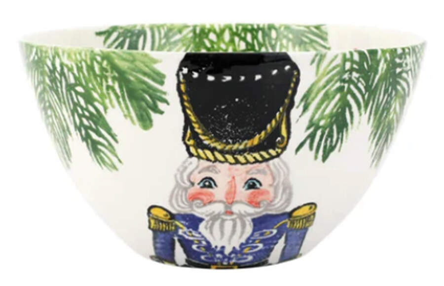 Nutcrackers 10" Round Deep Bowl by Vietri (Italy)-1