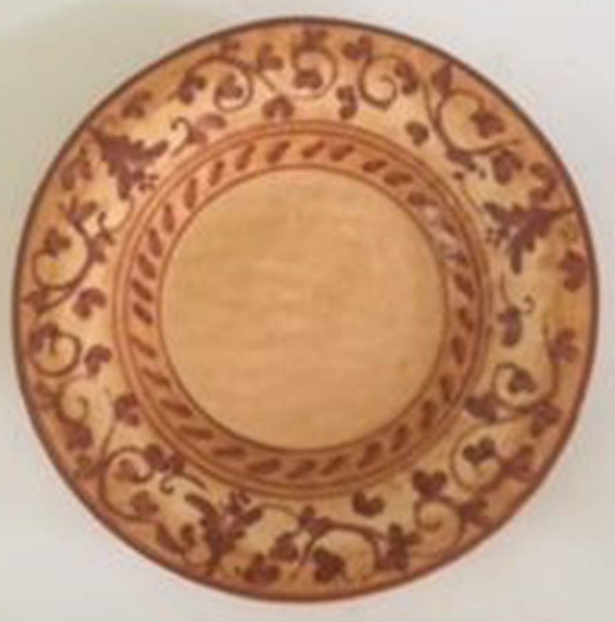 VIE168 Large Rim Soup Bowl by Vietri (Italy)-1