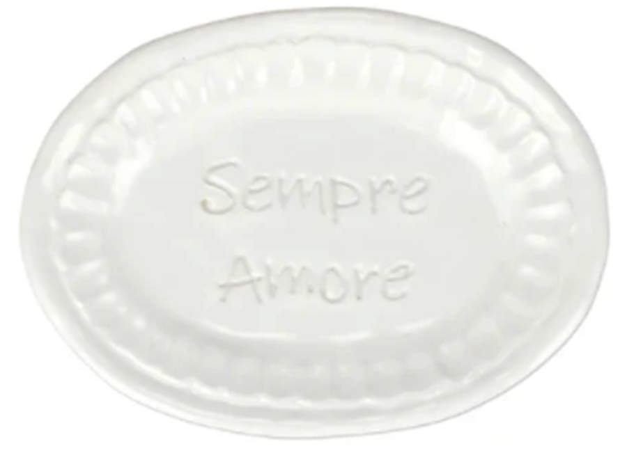 Pietra Serena 7" Oval Serving Platter by Vietri (Italy)-1