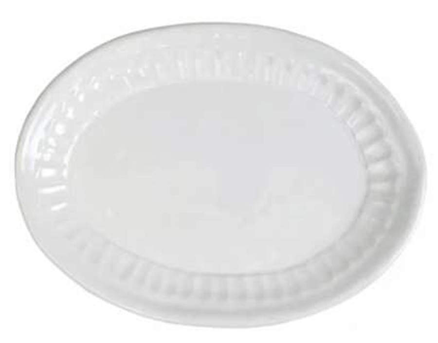 Pietra Serena 13" Oval Serving Platter by Vietri (Italy)-1