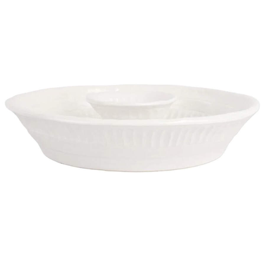 Pietra Serena Chip and Dip Set by Vietri (Italy)-1