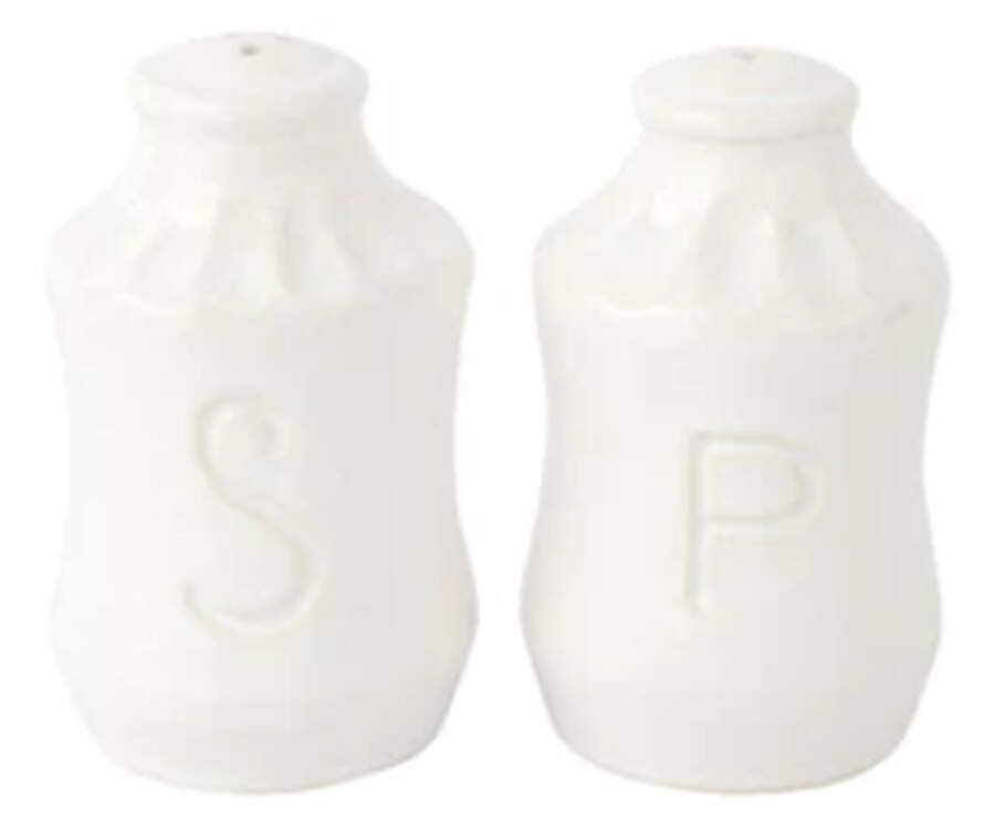 Pietra Serena Salt & Pepper Set by Vietri (Italy)-1