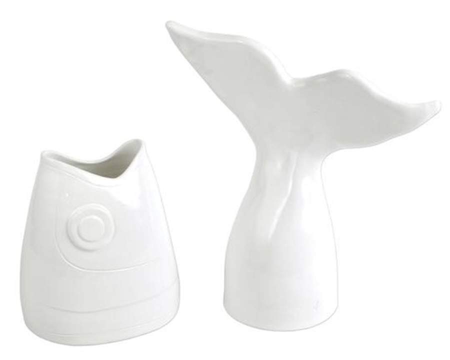 Acquatico (2 Pc) Large Vase (Fish Shape) by Vietri (Italy)-1