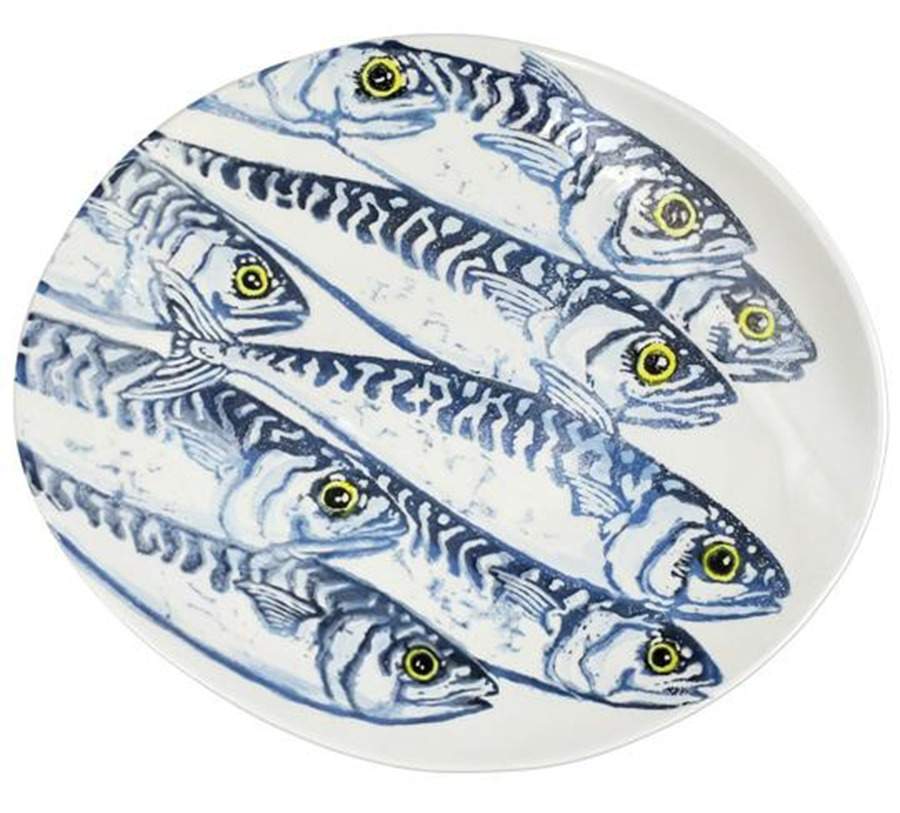 Maccarello 16" Oval Serving Platter by Vietri (Italy)-1