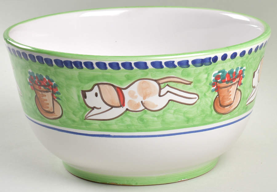 Campagna Cane 10" Round Deep Bowl by Vietri (Italy)-1