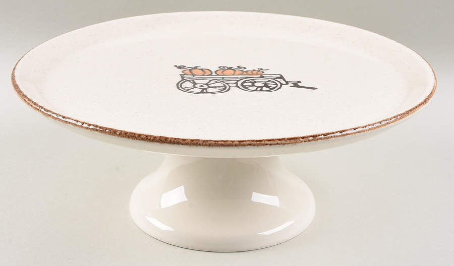 V4CV4C10 Footed Cake Plate by Value Ceramic-1