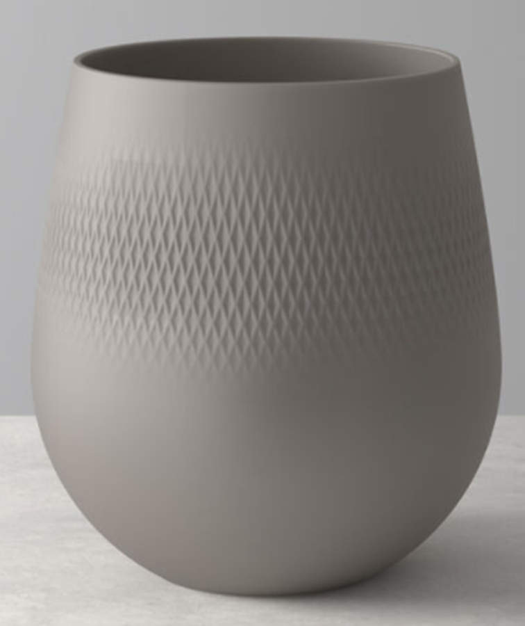 Collier Taupe 9" Vase by Villeroy & Boch-1