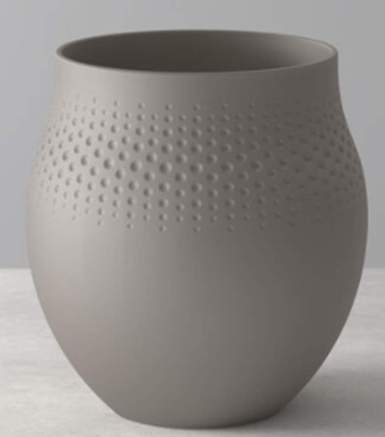 Collier Taupe 7" Vase by Villeroy & Boch-1