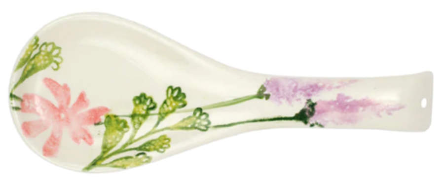 Fiori Di Campo Spoon Rest/Holder (Holds 1 Spoon) by Vietri (Italy)-1