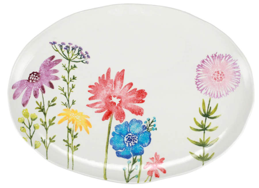 Fiori Di Campo 21" Oval Serving Platter by Vietri (Italy)-1