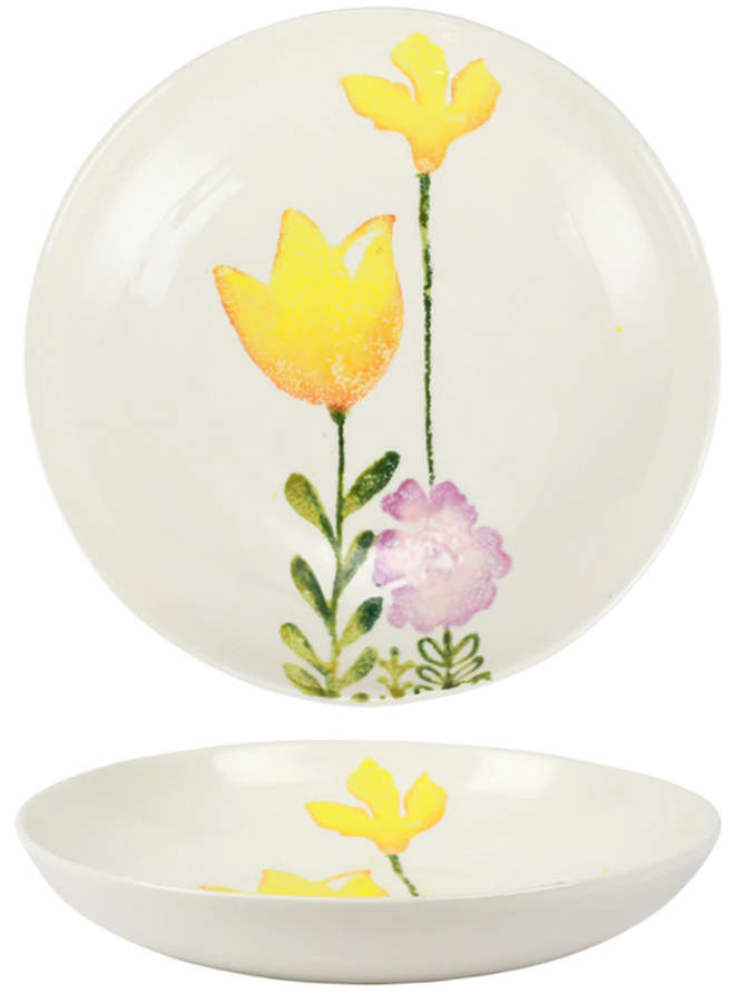 Fiori Di Campo 9" Individual Pasta Bowl by Vietri (Italy)-1