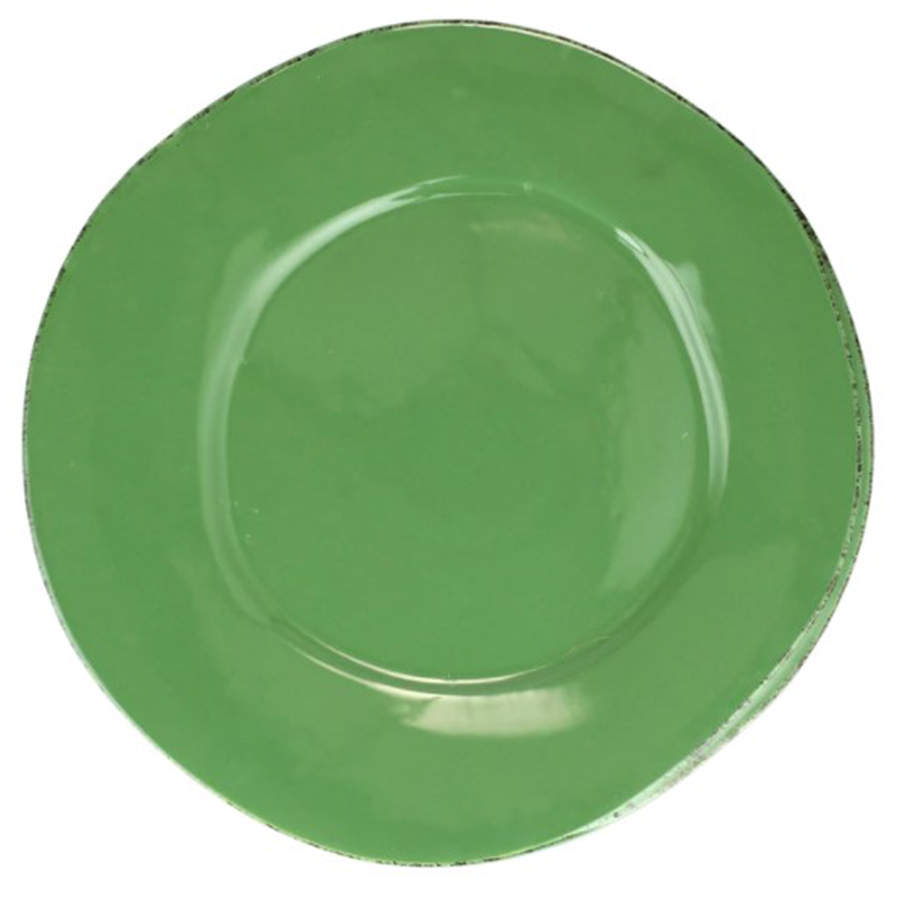 Lastra Green Dinner Plate by Vietri (Italy)-1
