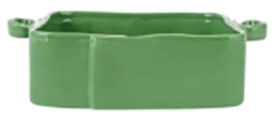Lastra Green 11" Square Baker by Vietri (Italy)-1