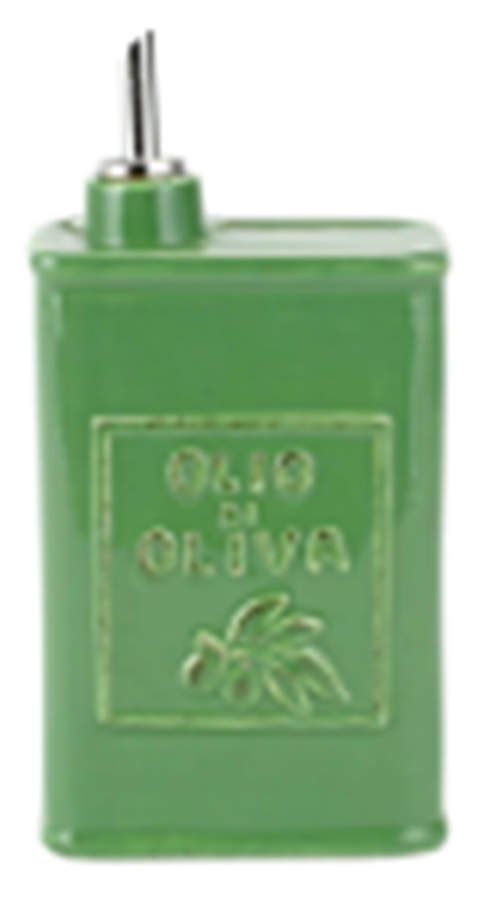 Lastra Green Olive Oil Carafe by Vietri (Italy)-1
