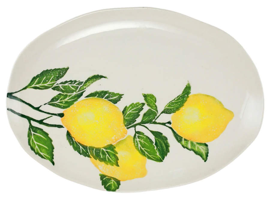 Limoni 17" Oval Serving Platter by Vietri (Italy)-1