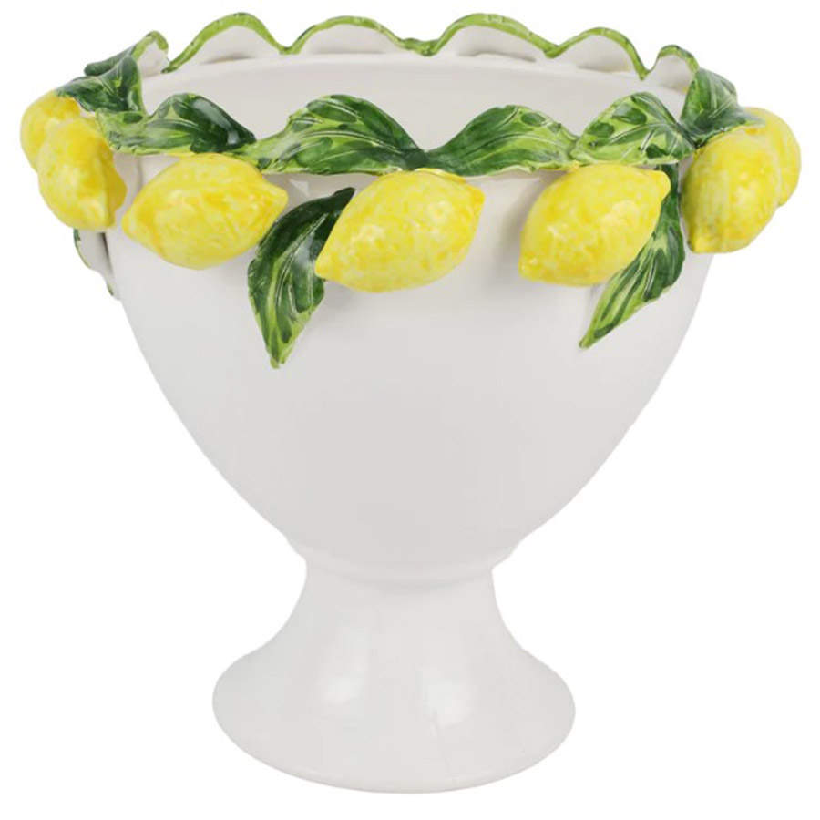 Limoni 12" Figural Planter by Vietri (Italy)-1