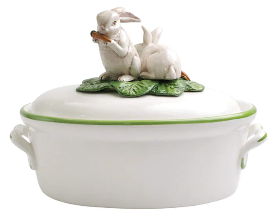 Spring Vegetables Tureen &  Lid by Vietri (Italy)-1