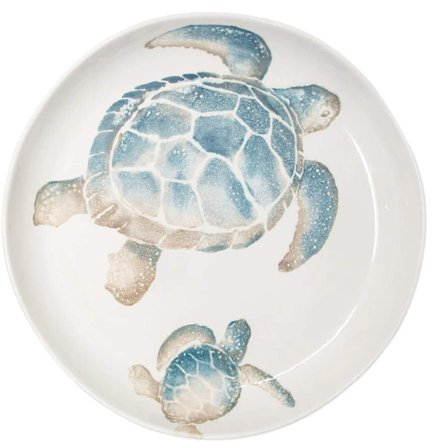 Tartaruga 13" Shallow Round Bowl by Vietri (Italy)-1