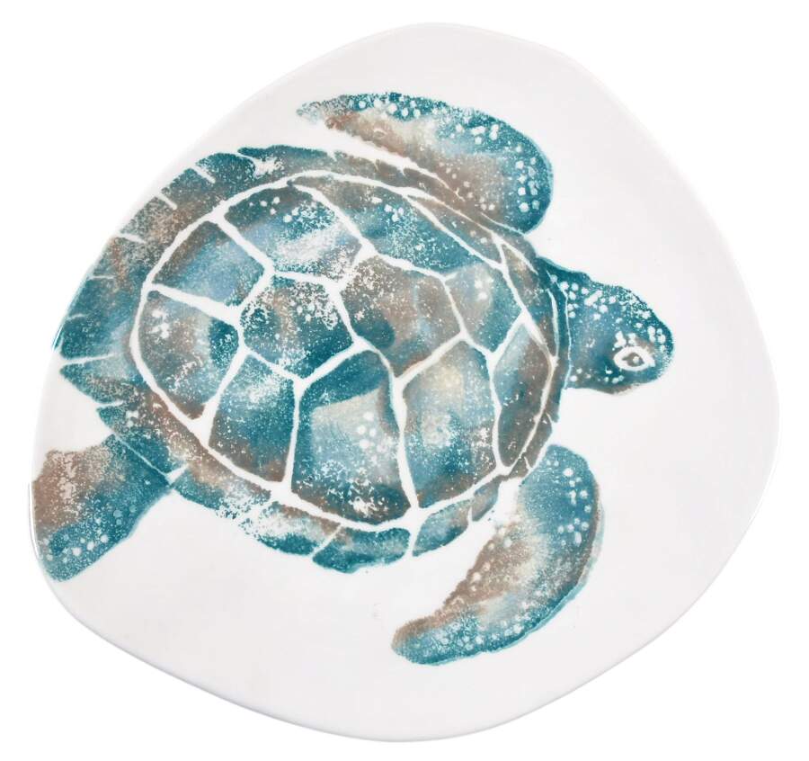 Tartaruga Dinner Plate by Vietri (Italy)-1
