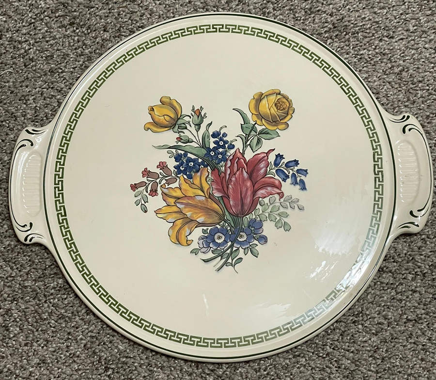 Old Abbey Sprays Handled Cake Plate by Villeroy & Boch-1