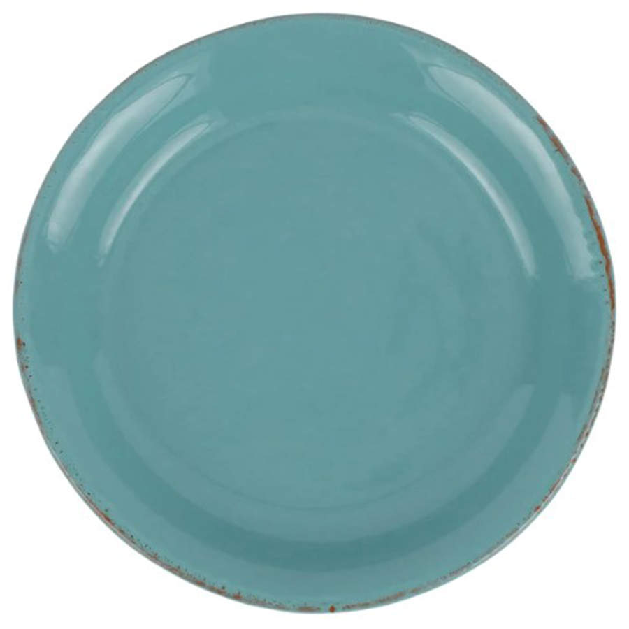 Turquoise Salad Plate by Vietri (Italy)-1