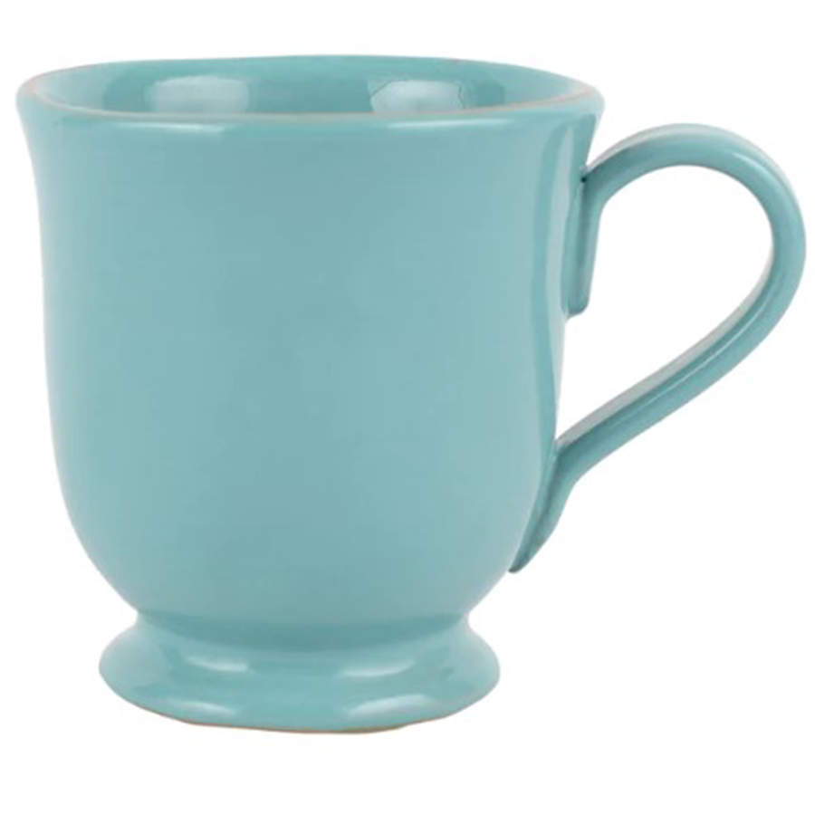 Turquoise Footed Mug by Vietri (Italy)-1