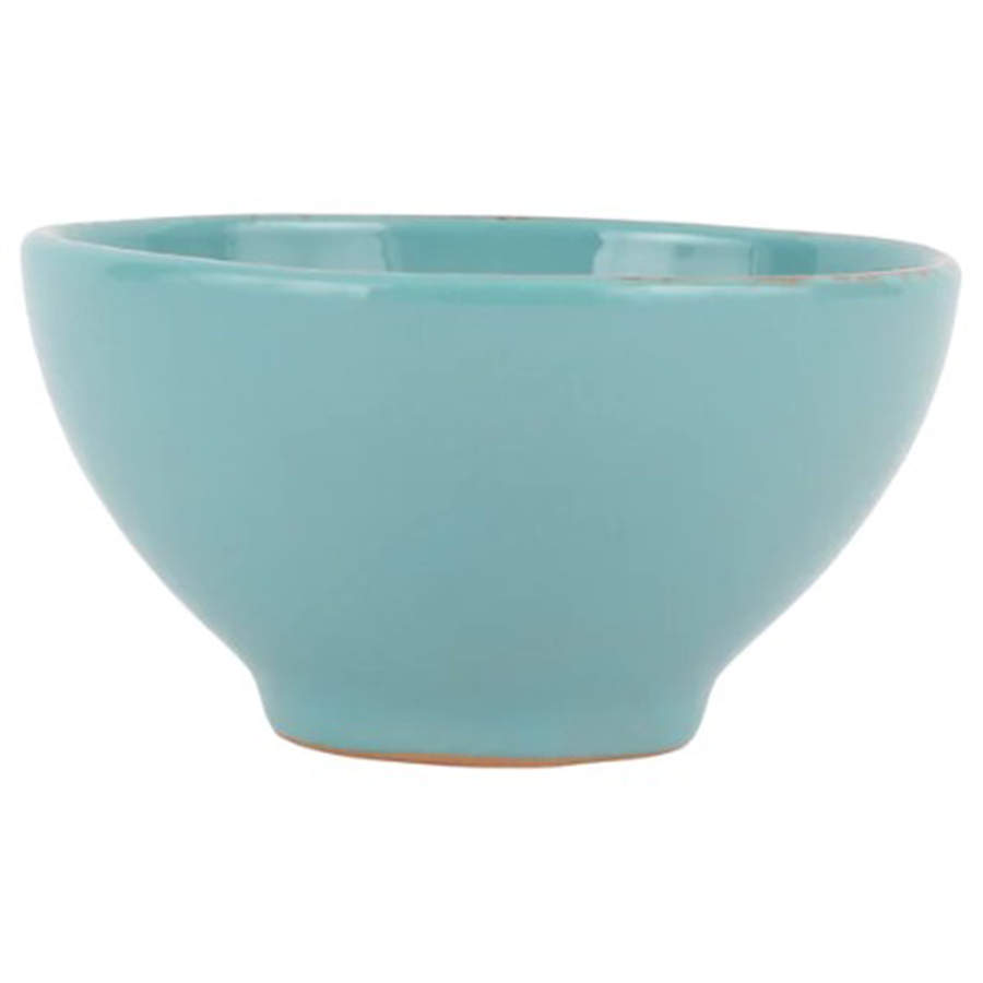Turquoise Coupe Cereal Bowl by Vietri (Italy)-1
