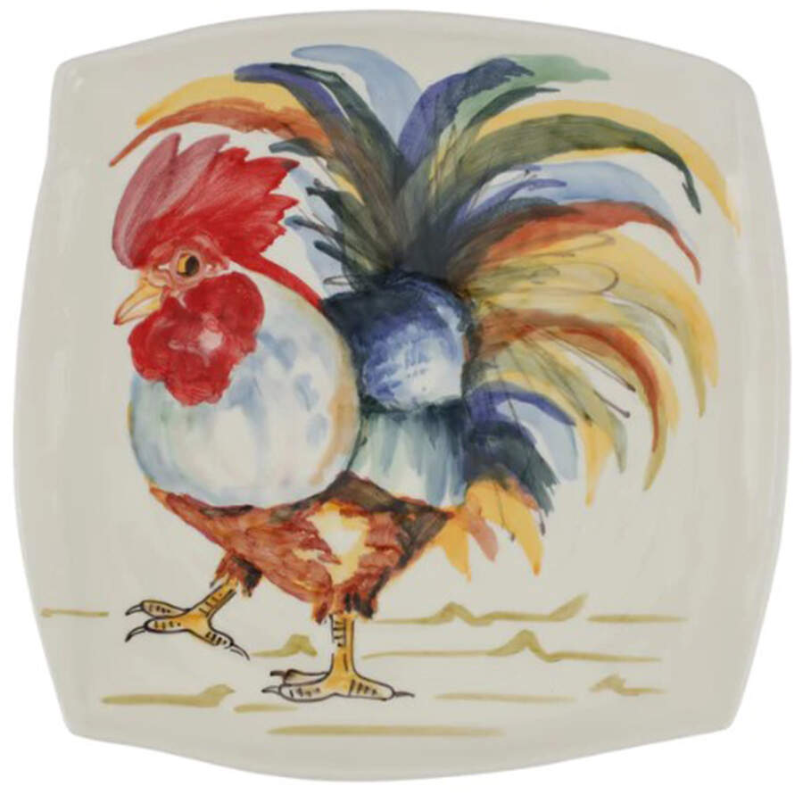 Gallo 12" Square Chop Plate by Vietri (Italy)-1