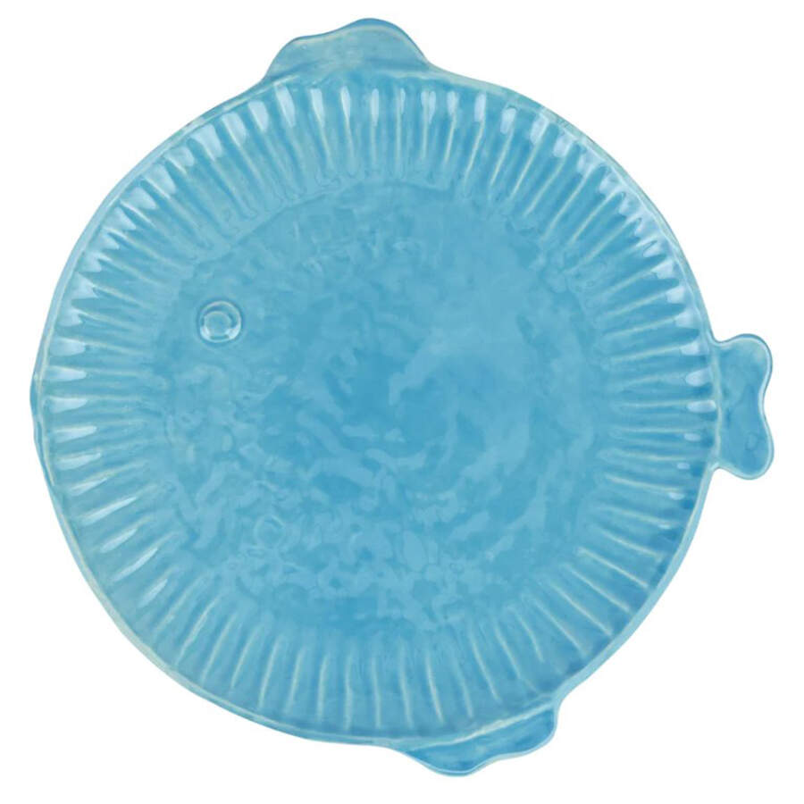 Pesce Serena Dinner Plate by Vietri (Italy)-1
