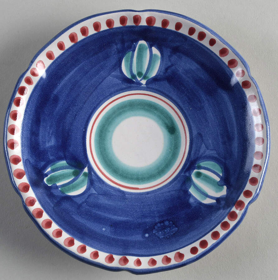 Campagna Fish Blue Saucer by Vietri (Italy)-1