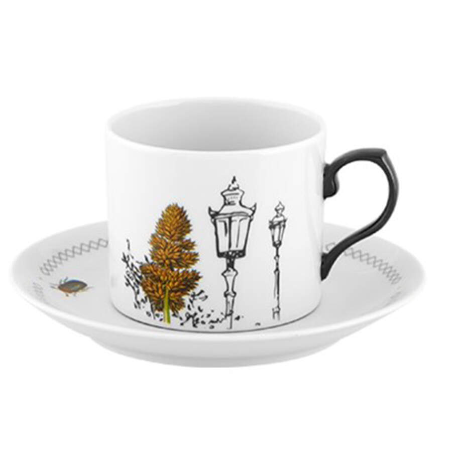 Petites Histoires Flat Cup & Saucer Set by Vista Alegre-1