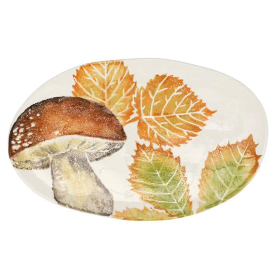 Autunno 13" Oval Serving Platter by Vietri (Italy)-1