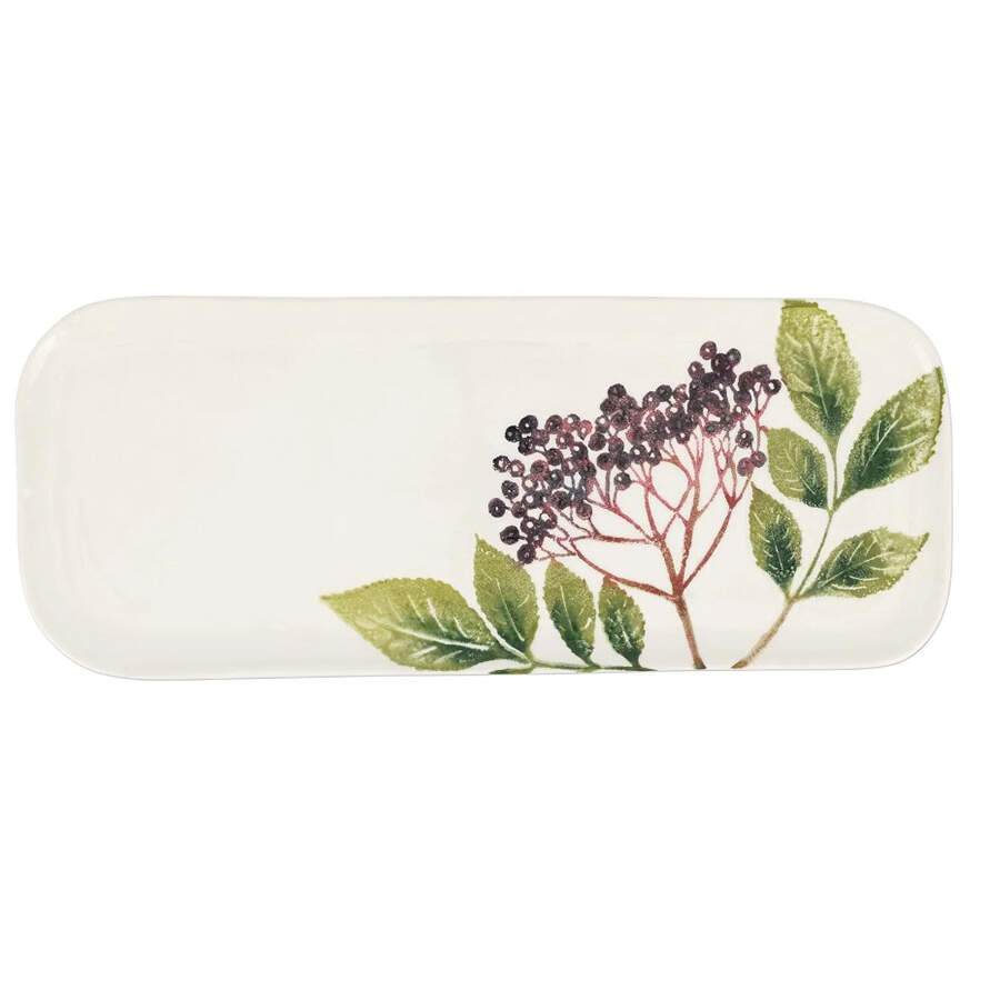 Foresta Primavera 15" Rectangular Serving Platter by Vietri (Italy)-1