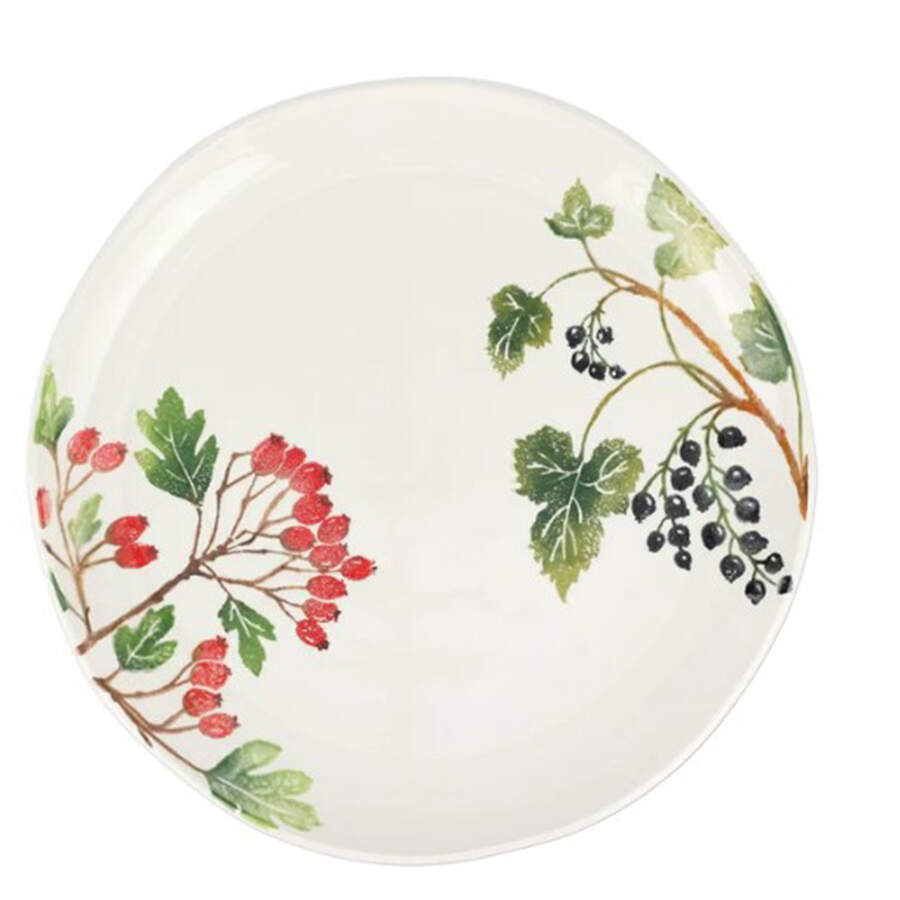 Foresta Primavera 14" Chop Plate (Round Platter) by Vietri (Italy)-1