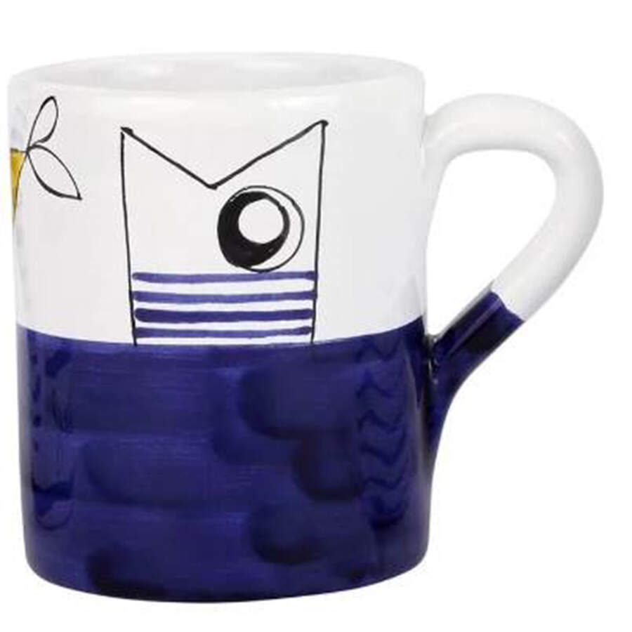 Pesce Pazzo Mug by Vietri (Italy)-1