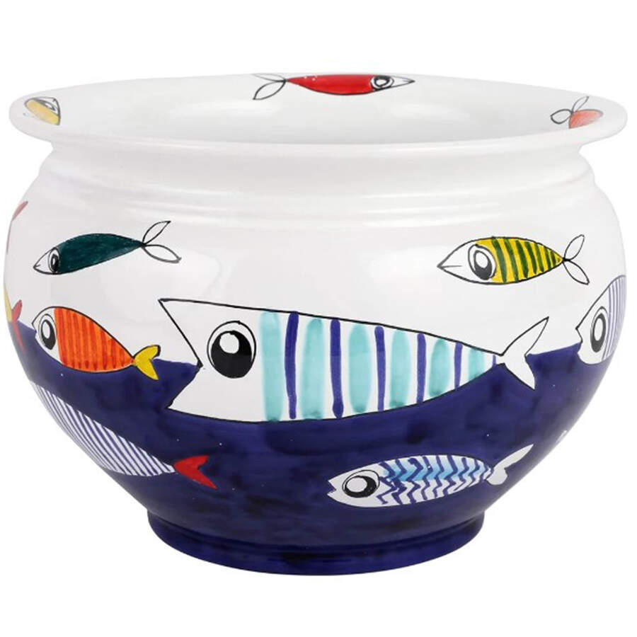 Pesce Pazzo Medium Cachepot by Vietri (Italy)-1
