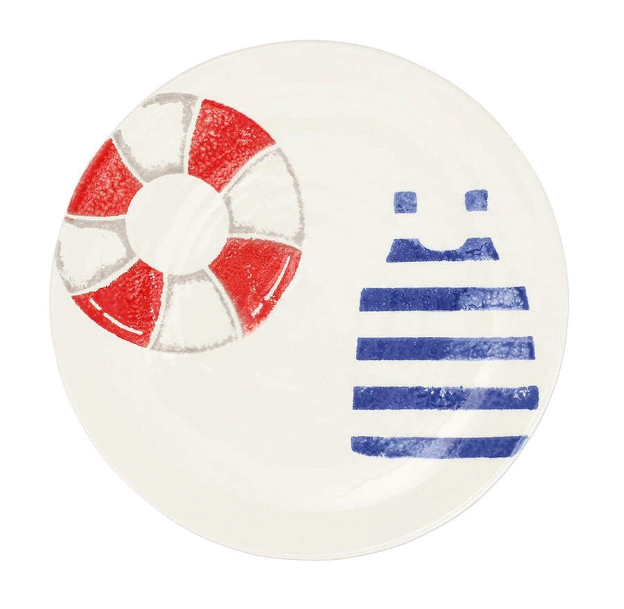 Riviera Salad Plate by Vietri (Italy)-1