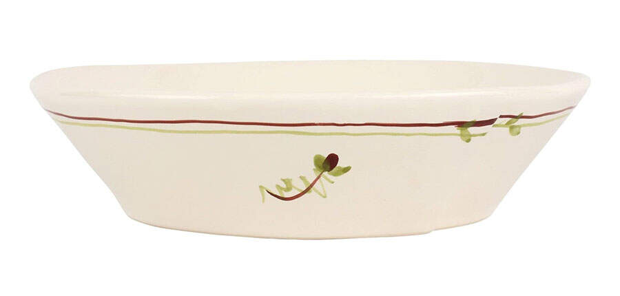 Lastra Fiori de Bosco 10" Shallow Round Bowl by Vietri (Italy)-1