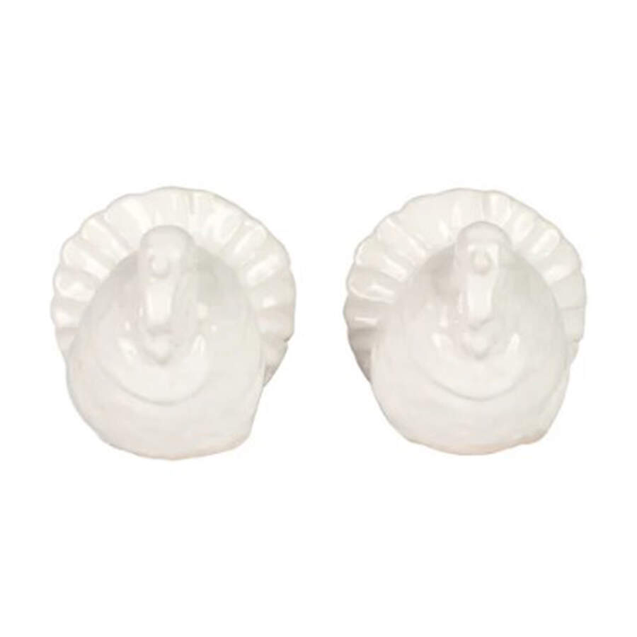 Pietra Tacchino Figural Salt & Pepper Set by Vietri (Italy)-1