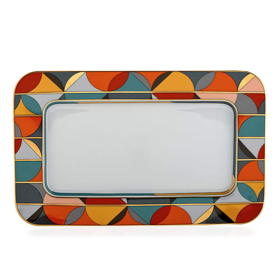 Fururismo 13" Rectangular Serving Platter by Vista Alegre-1