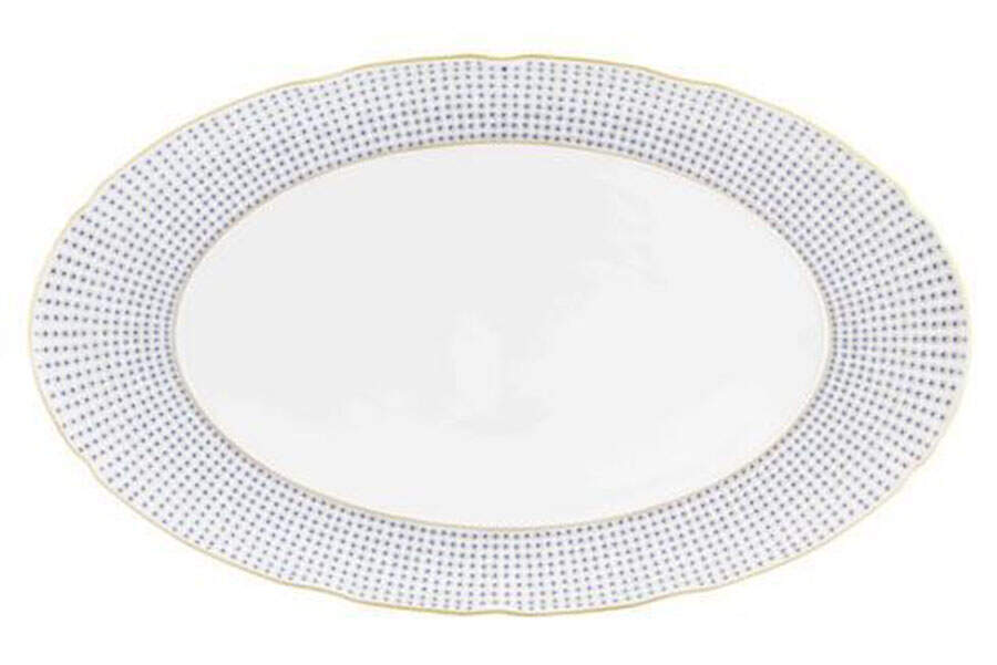 Constellation d'Or 20" Oval Serving Platter by Vista Alegre-1