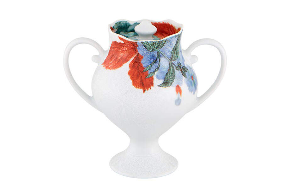 Duality Sugar Bowl & Lid by Vista Alegre-1